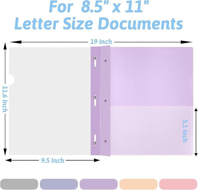 Ndsox 5 Pack Clear Front Report Covers - Image 2