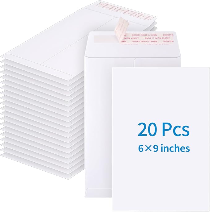 20 Pack Catalog Envelopes Self Seal, 6 x 9 Inches Catalog Mailing Envelopes by Svalor