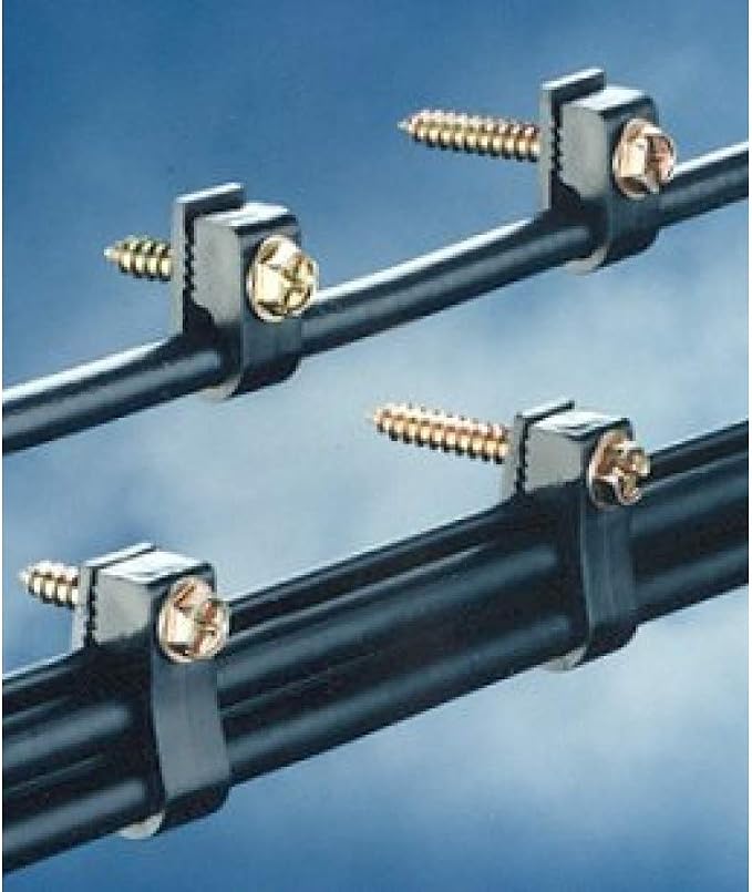 Stanz Flex Single Coaxial Cable Clips, Electrical Wire Cable Clip, 1/4 in Screw - Image 5