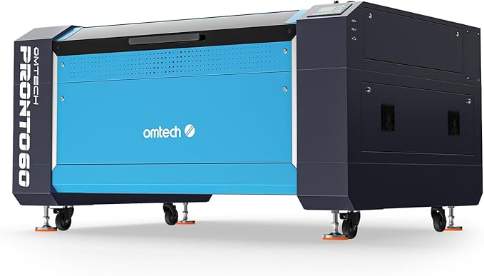 OMTech Pronto 130W CO2 Laser Engraver & Cutter – 51"x35" Workspace, 1,000mm/s Speed, Autofocus, 2-Way Pass, Air Assist, for Wood, Acrylic & More-DeskLoop Office