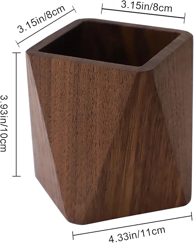 Black Walnut Wooden Pencil Box - Image 6