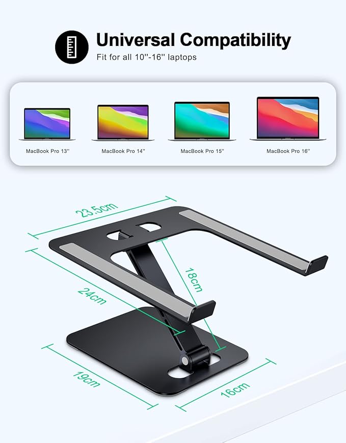 RIWUCT Foldable Aluminum Alloy Laptop Stand - Image 5