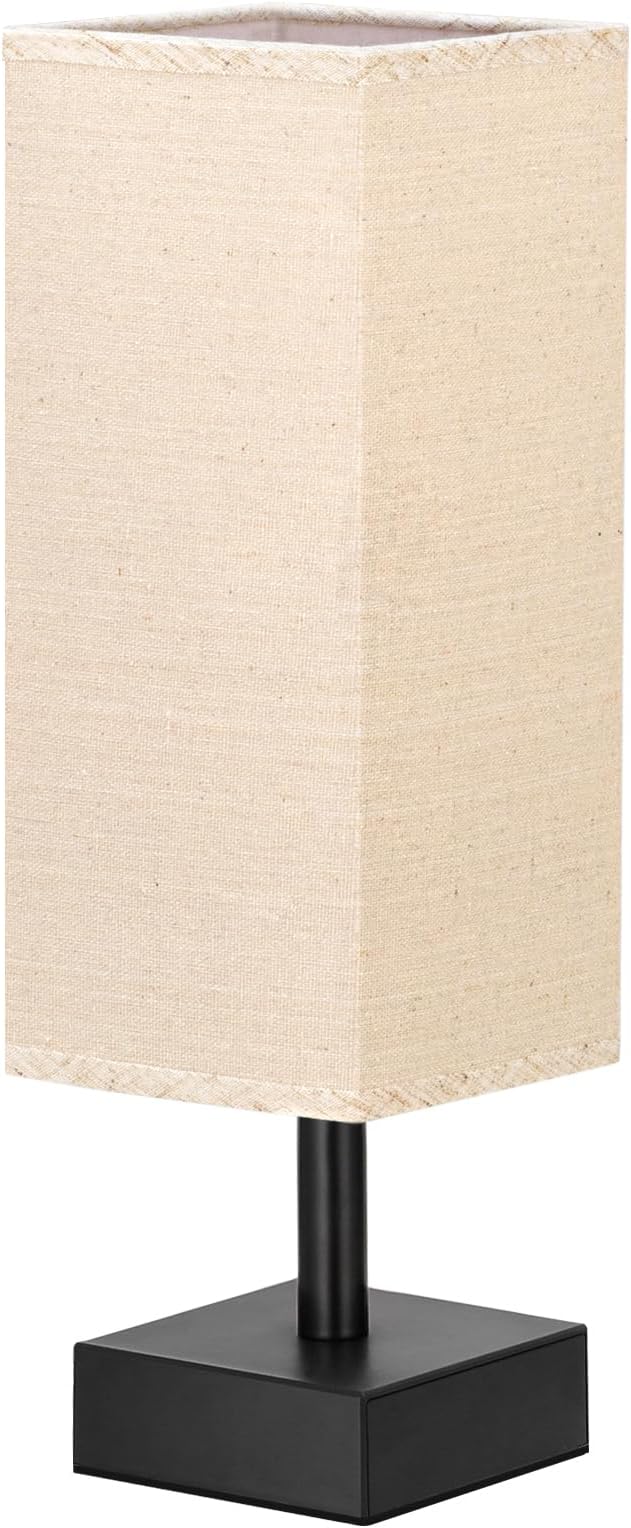 aooshine Linen Black Small Table Lamp - Image 6