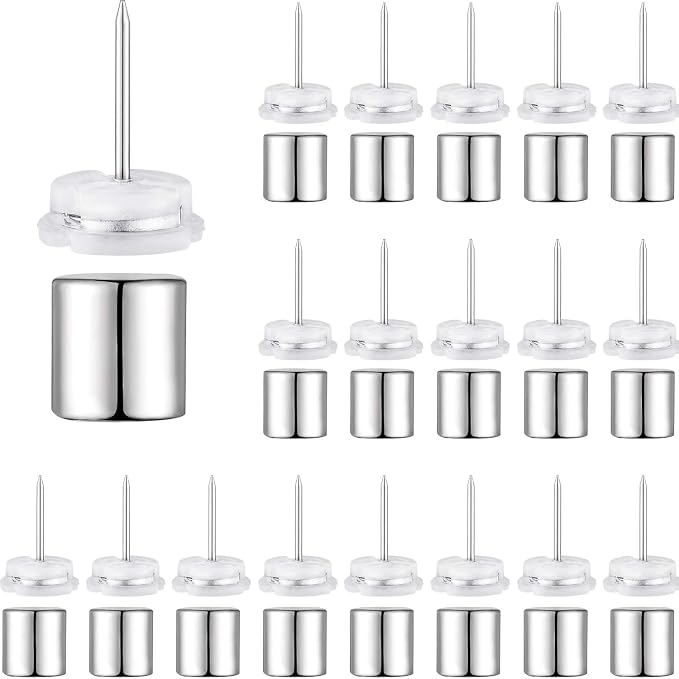 Outus 100 Sets Magnetic Push Pin Magnet Thumb Tack Poster Hanger Thumb Tacks by Outus