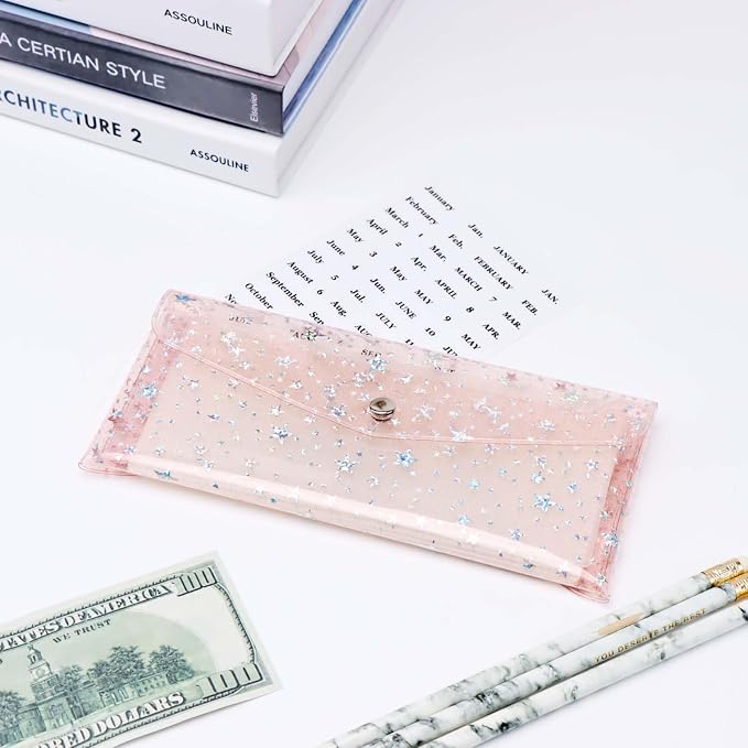 NatSumeBasics 6-Tab Pink Cash Envelope Stuffing Wallet - Image 2