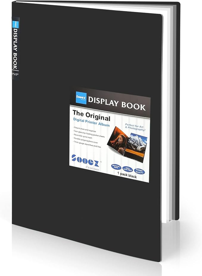 Sooez Art Portfolios 11"x17", Large Portfolio Folder by Sooez