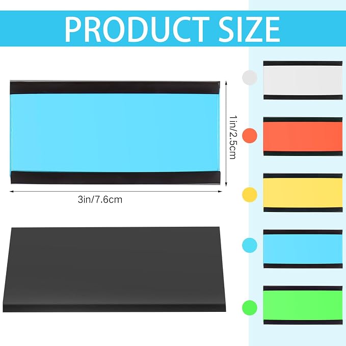 Seajan Magnetic Label Holders Channel Cardholders Magnetic Name Plate Tags - Image 4