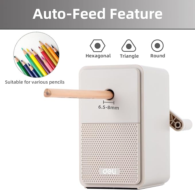 Deli Manual Pencil Sharpener - Image 2