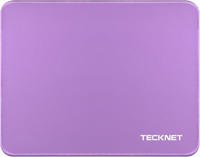 TECKNET Mouse Pad with Anti-fray Stitchin, Waterproof Surface & Non-Slip Rubber by Tecknet