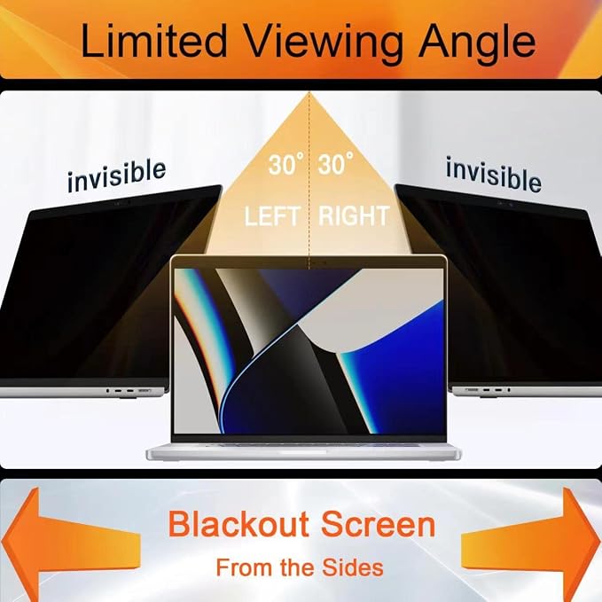 Mamol Magnetic Privacy Screen for MacBook Pro 13 Inch, Anti Glare Blue Light - Image 4