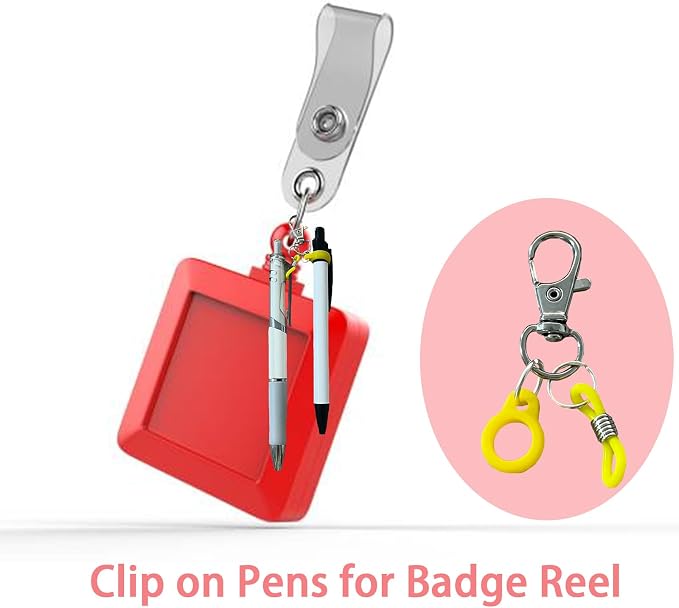 10 PCS Pen Clips, Pen Holders, Badge Reel Accessories, Pen Holder - Image 6