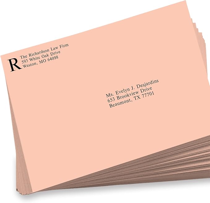 LUXPaper 9 x 12 Open End Envelopes | Peel & Press | Blush Pink | 80lb. Text | - Image 5