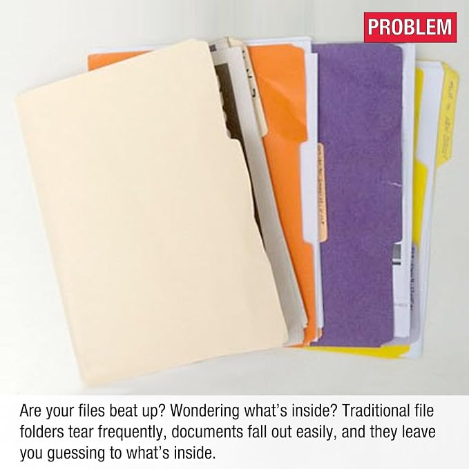Ultimate Office PocketFile Clear Poly Document Folder Project Pockets, Letter - Image 2