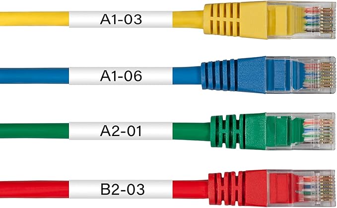 2 Pack Compatible for Ptouch HSe251 HSe-251 HS-251 HS251 23.6mm 0.92" Black on White Heat Shrink Tube for PT-D600 E500 E500VP E550W P700 P710BT P750WVP Label Maker-DeskLoop Office