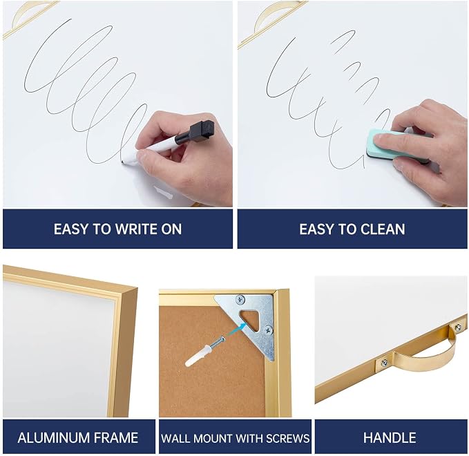 TSJ OFFICE Small Dry-Erase White-Board - Image 3