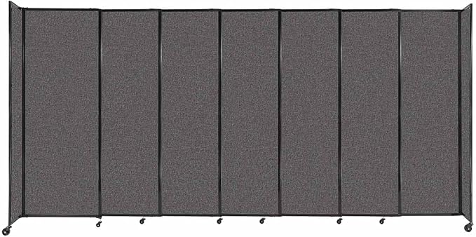 Versare Straightwall Sliding Portable Wall Partition | Freestanding Office by VERSARE