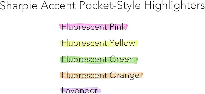 Sharpie 27009 Pocket Style Highlighters, Chisel Tip, Fluorescent Pink, Box of 12 - Image 5
