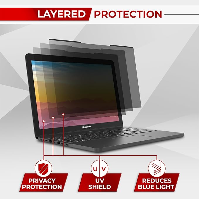 SightPro Magnetic Laptop Privacy Screen 13.3 Inch 16:9 - Image 9