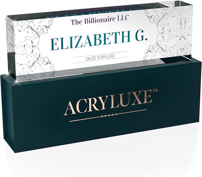 Desk Name Plate Personalized, Custom Name Plates 2½/x8 Inches, Thick - Image 6
