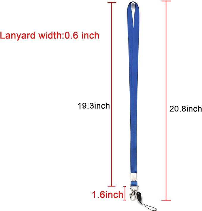 YOUOWO 2Pack Blue Red Lanyards - Image 4