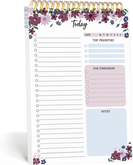 Thboxes 60 Pages To Do List Notepad, 6.7” X 9.8” To Do List Notebook Tear Off by Thboxes