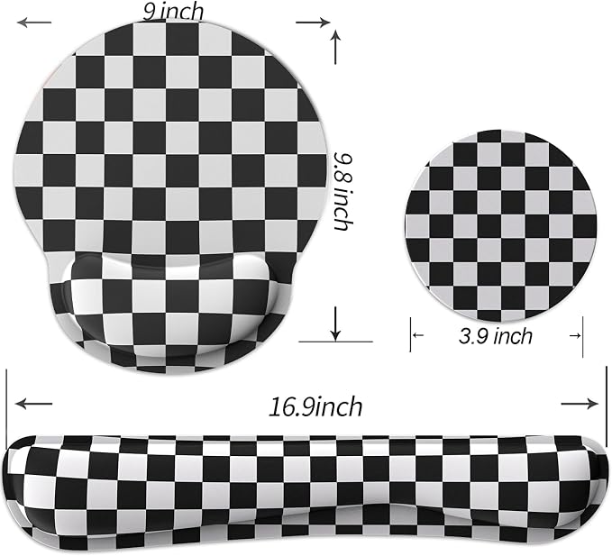 Ergonomic Mouse Pad with Wrist Rest and Keyboard Wrist Rest, Mousepad and - Image 7