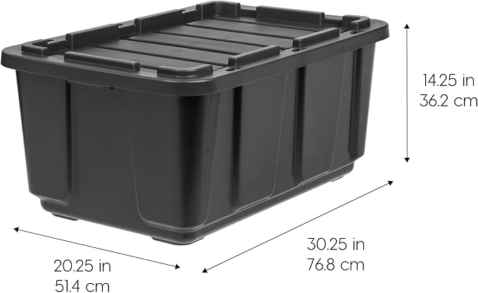 IRIS USA 4-Pack 27 Gallon Storage Bins - Image 3