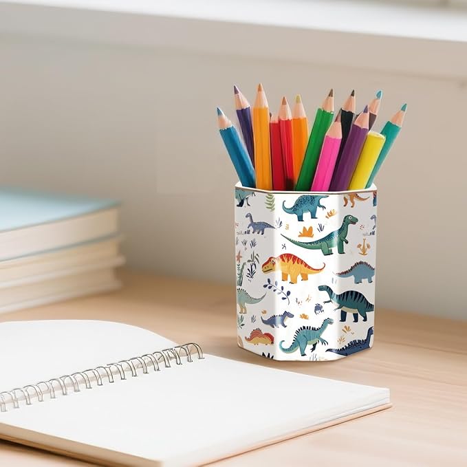 Cute Pen Holder, Pencil Cup for Desk, Desk Organizer, Durable Ceramic - Image 4
