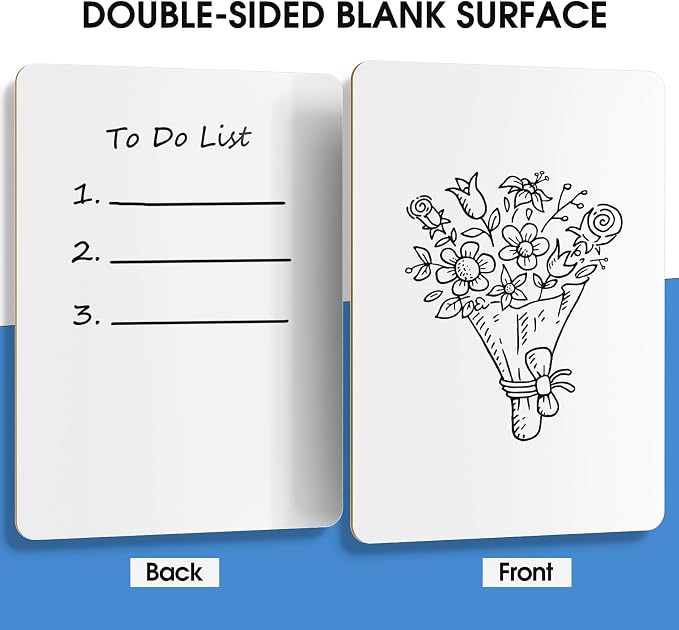 MaxGear Double Sided Dry Erase Board, 12 Pack | Reusable Double Sided Surface - Image 2