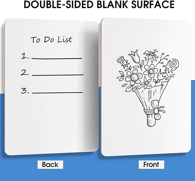 MaxGear Double Sided Dry Erase Board, 6 Pack | Reusable Double Sided Surface - Image 2