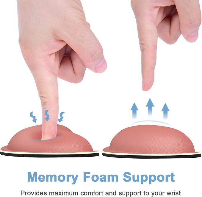 Dapesuom Mouse Wrist Rest, Ergonomic Memory Foam Mouse Wrist - Image 4