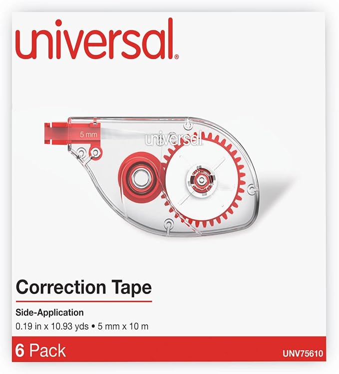 Universal 75610 Side-Application Correction Tape, 0.2-inch x 393-inch - Image 6