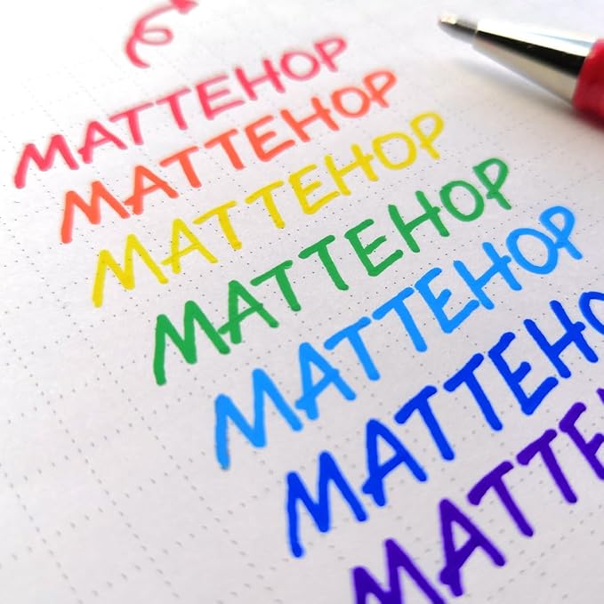 Pentel Matte Hop Original + Sweet Color Ballpoint Pen, 14 Colors K110-V14ST - Image 7