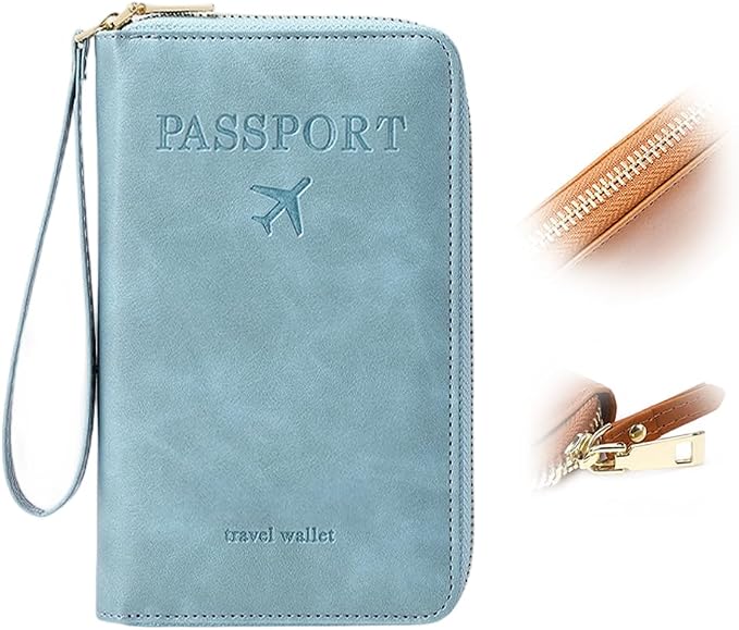 Multi-Functional RFID Passport Wallet, RFID Passport Holder by LECDOA