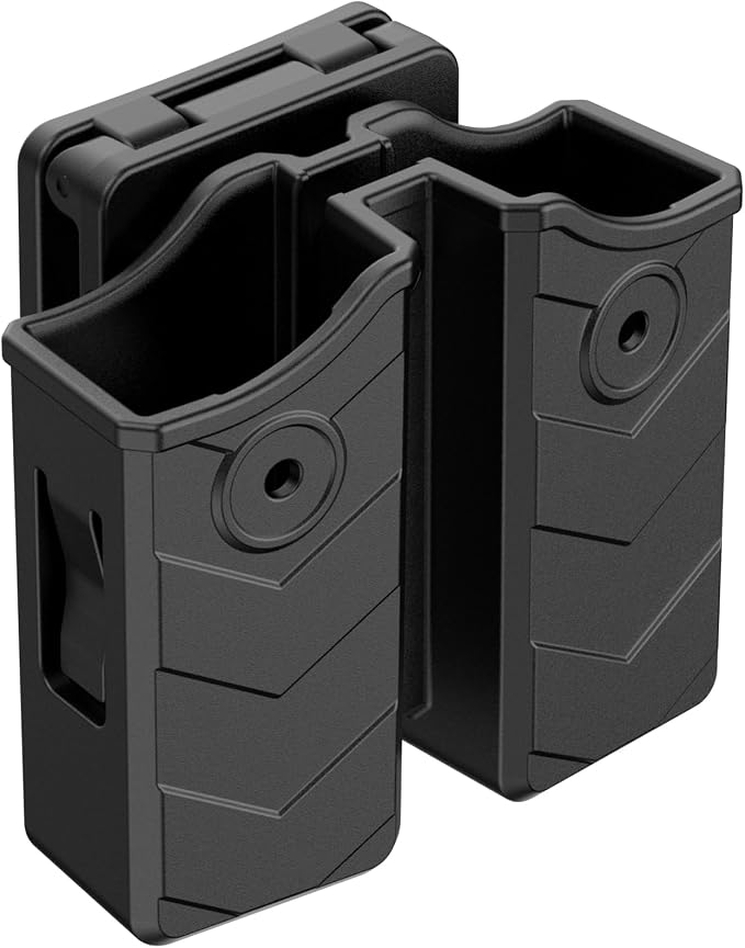 Universal Double Magazine Holster, 9mm 40 45 Magazines Pouch Adjustable by Bedone