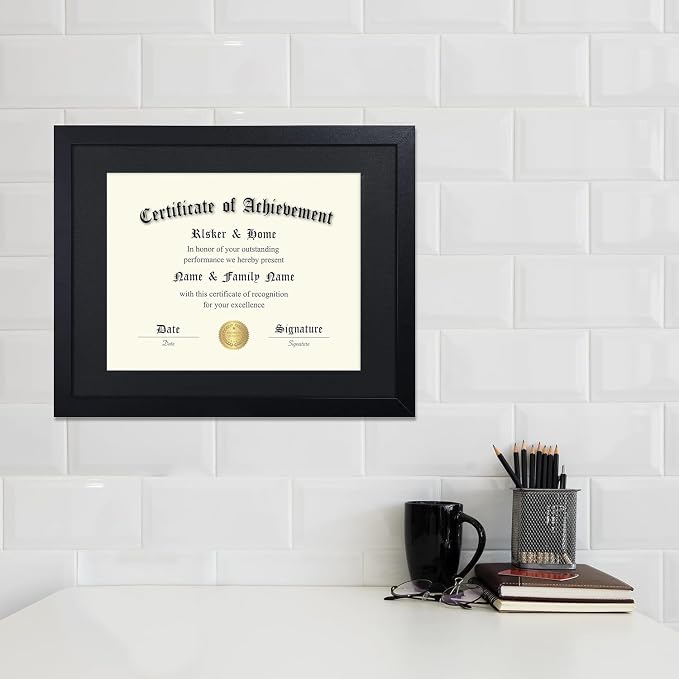 ELSKER&HOME 8.5x11 Diploma Frame Black - Image 3