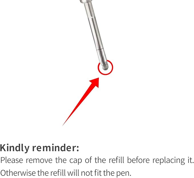 Red Ink Refills, Replaceable Pens Refills, 1mm Medium Tip - Image 3