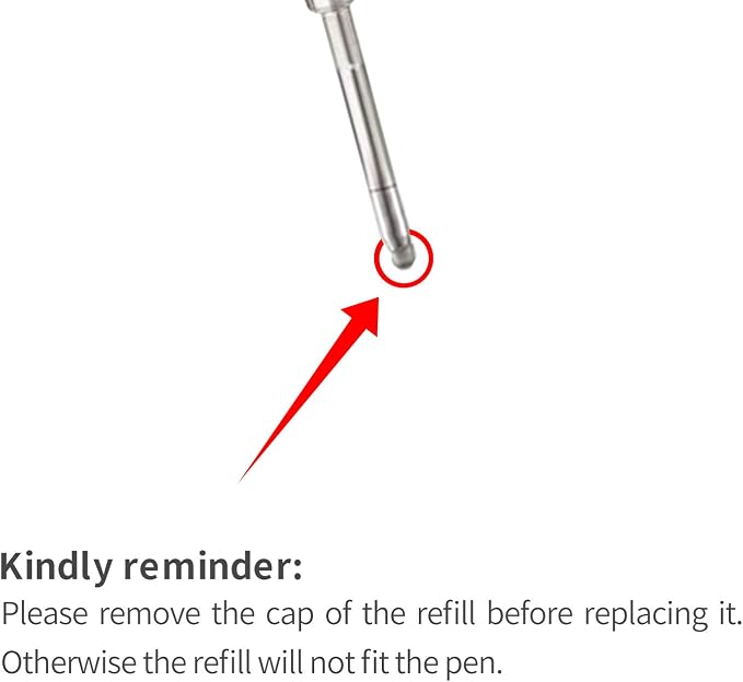 Black Ink Refills, Replaceable Pens Refills, 1mm Medium Tip - Image 5