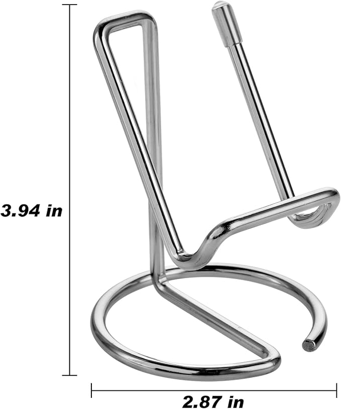 ROPOSY Cell Phone Stand for Desk, Cute Metal Silver Cell Phone Stand Holder - Image 7