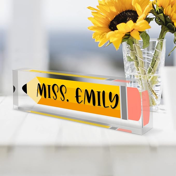 Gowelly Office Teacher Acrylic Name Plate - Image 2