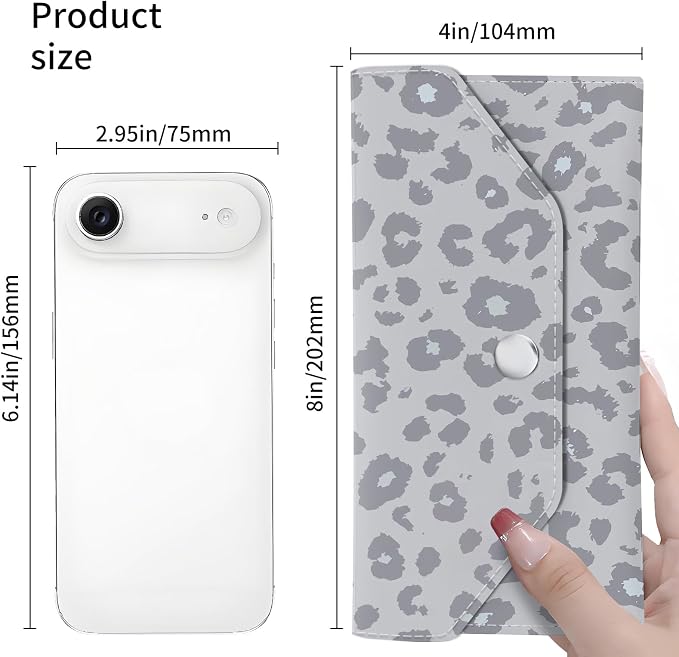 Cash Envelope Wallet Cute PU Leather Envelopes Bag - Image 5