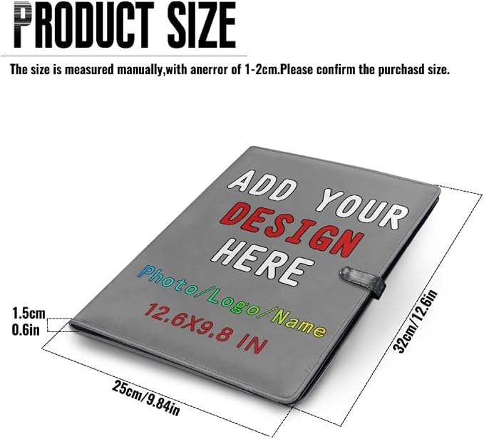Professional Padfolio with Clipboard, Business Resume Portfolio Folder - Image 4