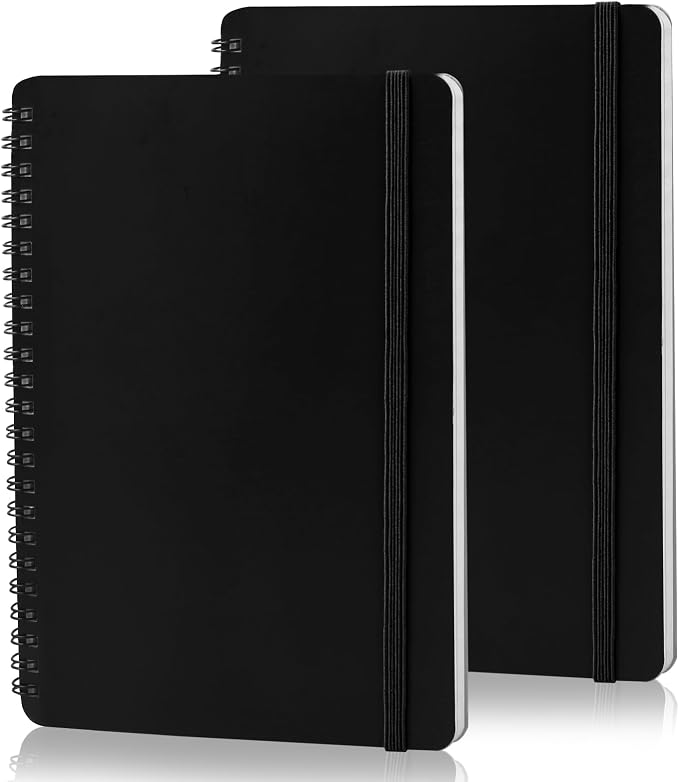 Utron Spiral Notebook For Women & Men, 5.9 x 8.3” College Ruled Notebook For by Utron