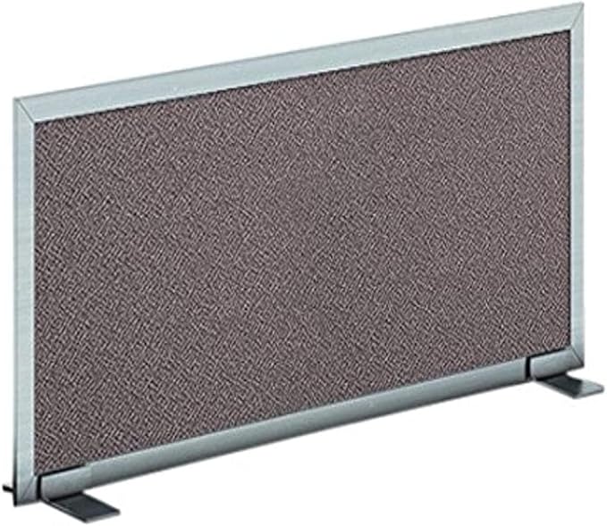 OBEX Acoustical Free Standing Privacy Screen, Cubicle Accessories Desk Privacy Panel, Desk Dividers for Office, Office Furniture Partitions Portable Sound Proof Dividers, 24" x 24", Slate-DeskLoop Office