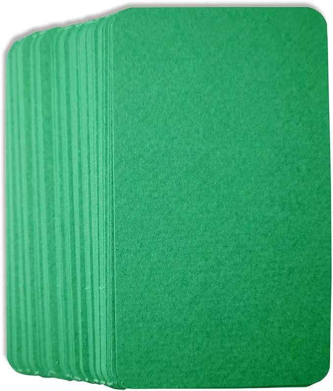 PPAPPAPPIYO 3.5x2 rounded corner index cards180gsm Thick Cardstock, Blank - Image 3