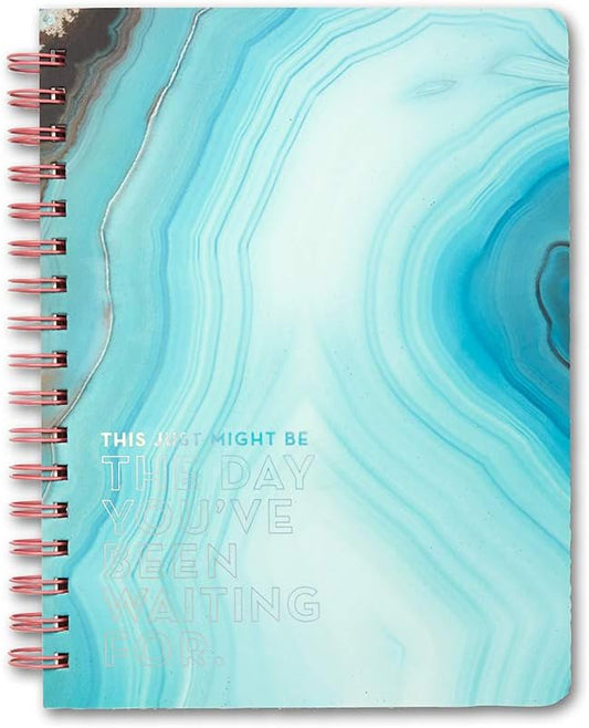 Compendium Spiral Notebook - This just might be the day you've been waiting for. — A Designer Spiral Notebook with 192 Lined Pages, College Ruled, 7.5”W x 9.25”H-DeskLoop Office