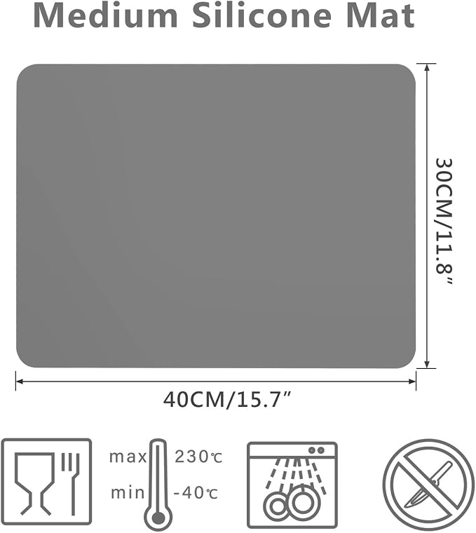 Gartful 3PCS Silicone Sheet for Crafts, Epoxy Resin, Jewelry Casting Molds - Image 2