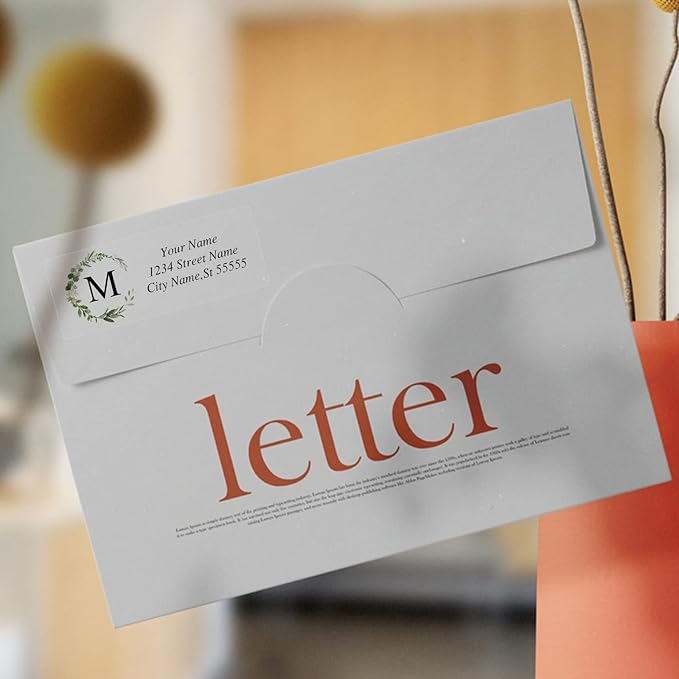 Custom Address Labels - Personalized Address Labels with Strong Adhesion, Can Be Used for Cardboard, Paper, Plastic, Glass, Metal (2.6x1 Inch, Set of 280)-DeskLoop Office