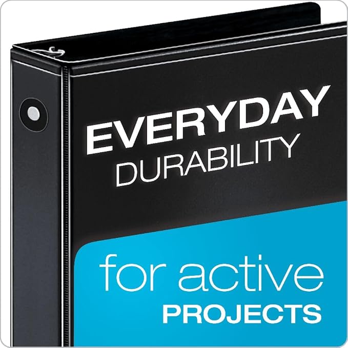 Cardinal Economy 3-Ring Binders, Round Rings, Holds 625 Sheets, Carton of 12 - Image 2