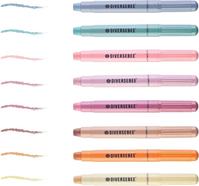 DIVERSEBEE Bible Highlighters and Pens No Bleed, 8 Pack Assorted Colors Gel - Image 2